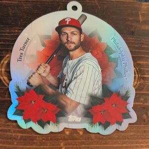 2025 Topps Holiday Trea Turner Ornament Card Phillies